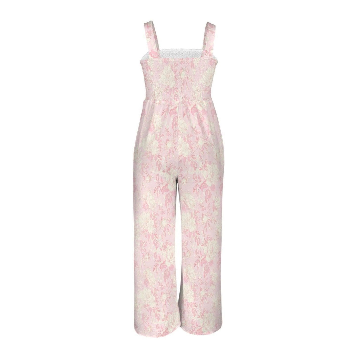 Blush Floral Jumpsuit for Women, Pink Peony Romper, Bridal Weekend Outfit, Feminine Honeymoon Look