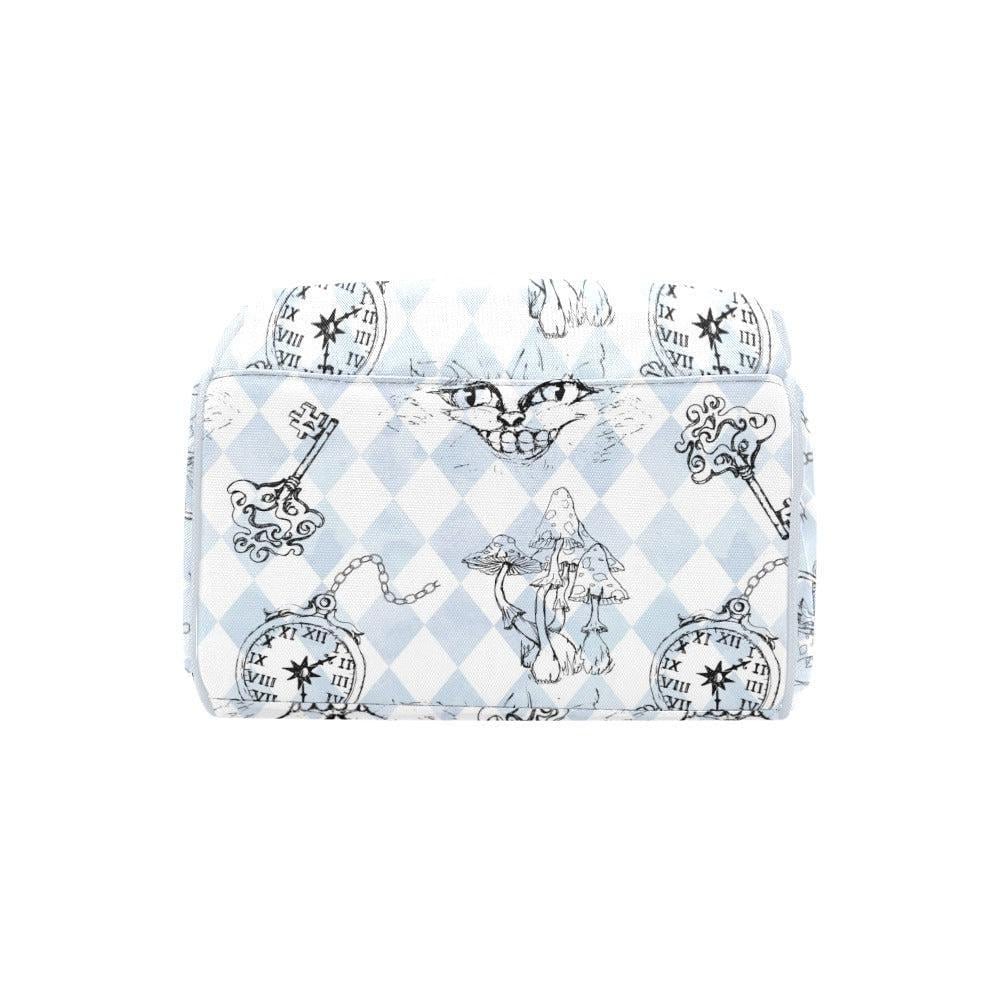 Storybook Diaper Bag Backpack, Fantasy Clock Key Print, Baby Travel Organizer