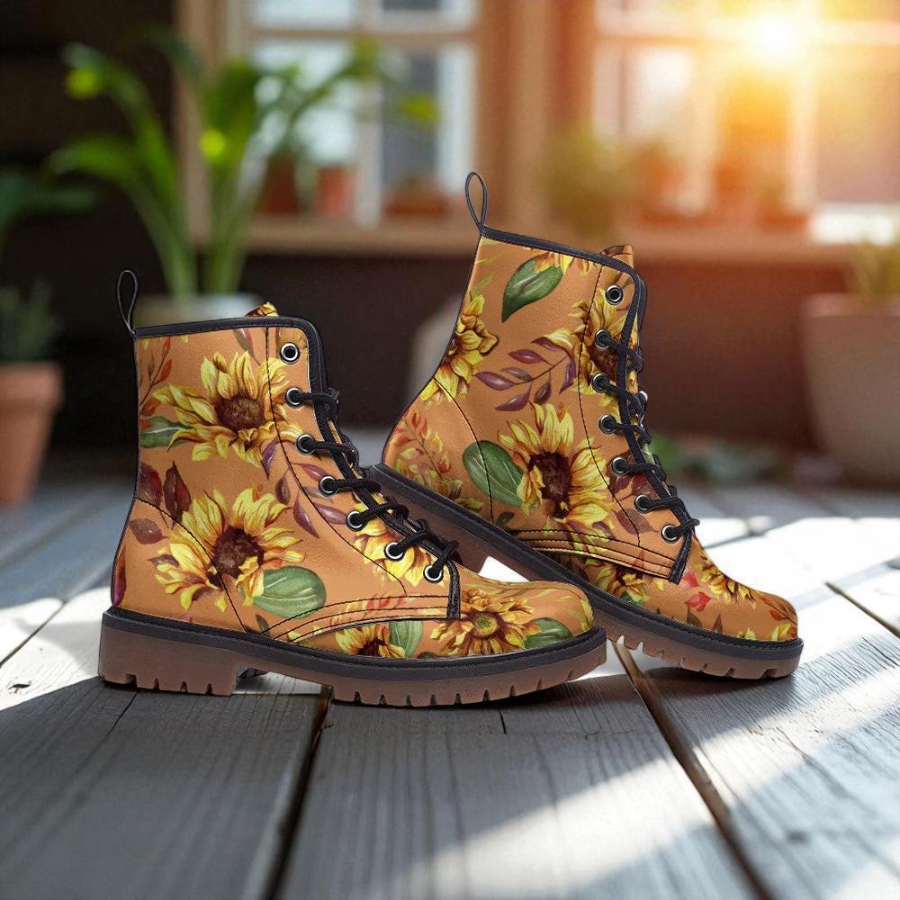 Sunflower Combat Boots for Fall