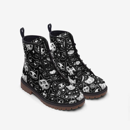 Cat Lover Combat Boots