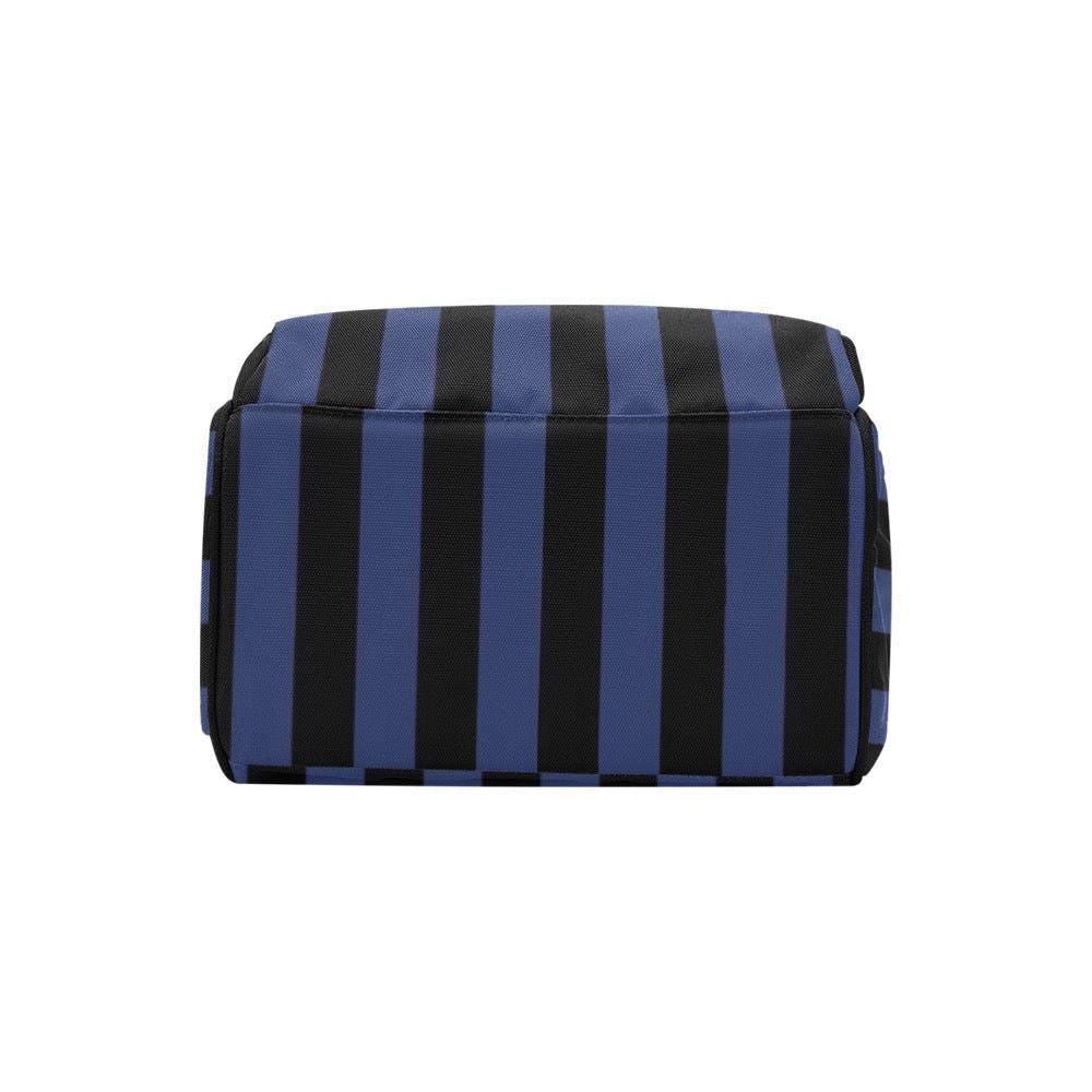Blue Stripe Diaper Backpack, Baby Travel Bag, Modern Mom Backpack