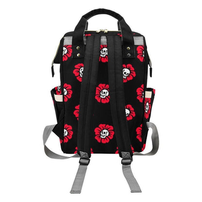 Skull Flower Diaper Backpack