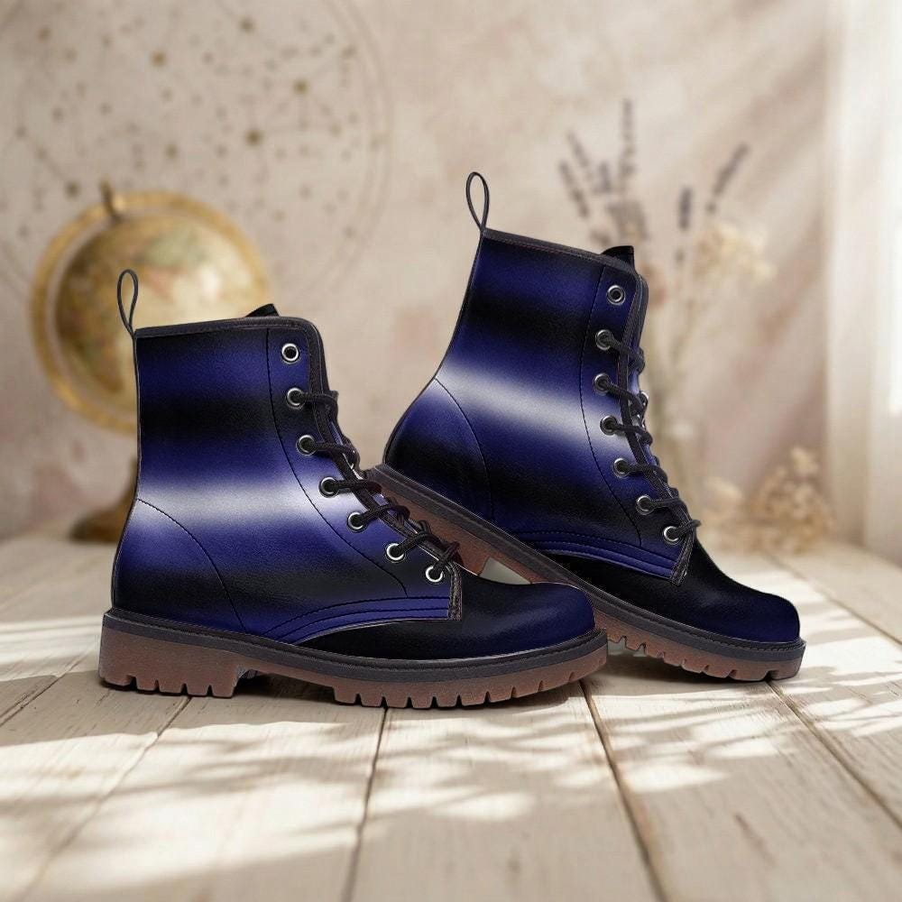 LGBTQ Rainbow Vegan Leather Boots, Pride Parade