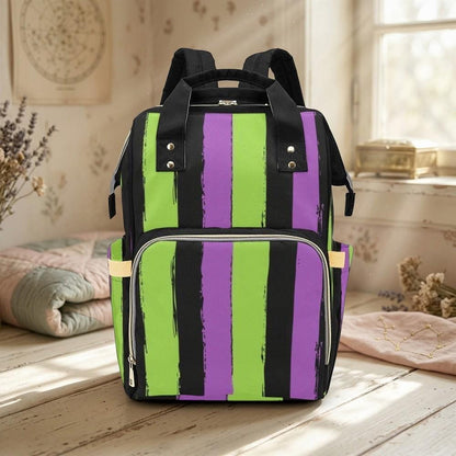 Halloween Diaper Bag, Spooky Mom Backpack, Nursery Organizer, Baby Travel Bag