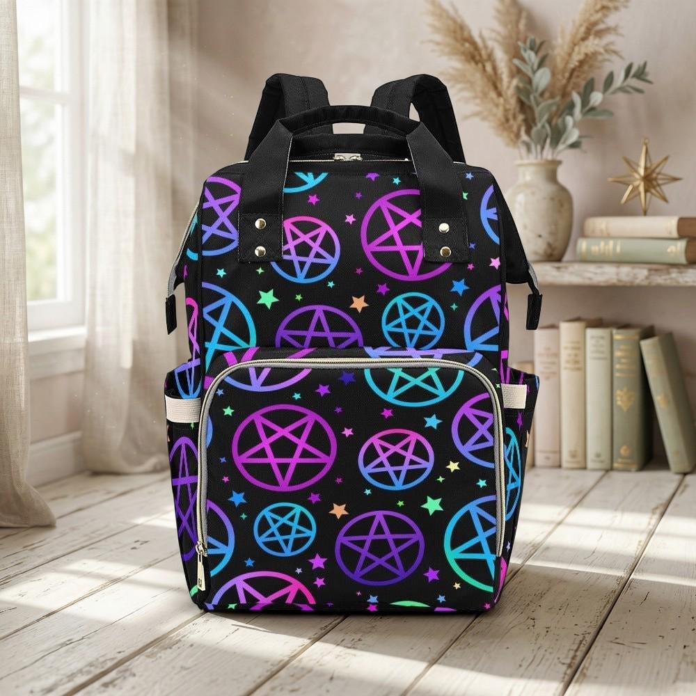 Witchy Diaper Backpack, Gothic Baby Bag, Mom Backpack