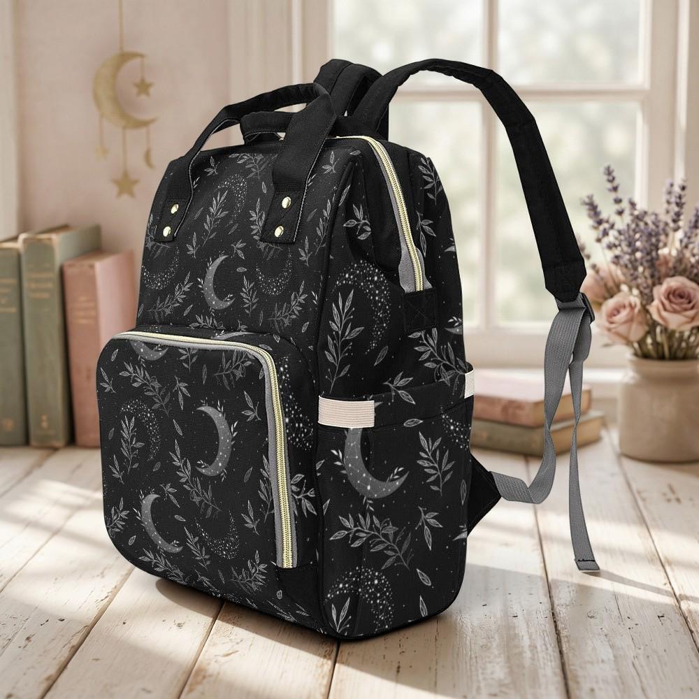Black Celestial Diaper Backpack