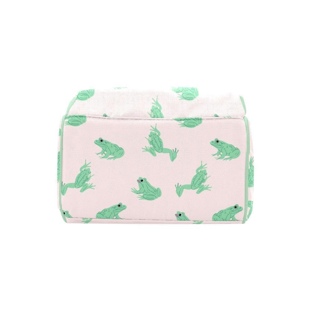 Frog Diaper Bag Backpack for Baby Travel, Stroller Organizer Pack, Gender Neutral Nursery Bag