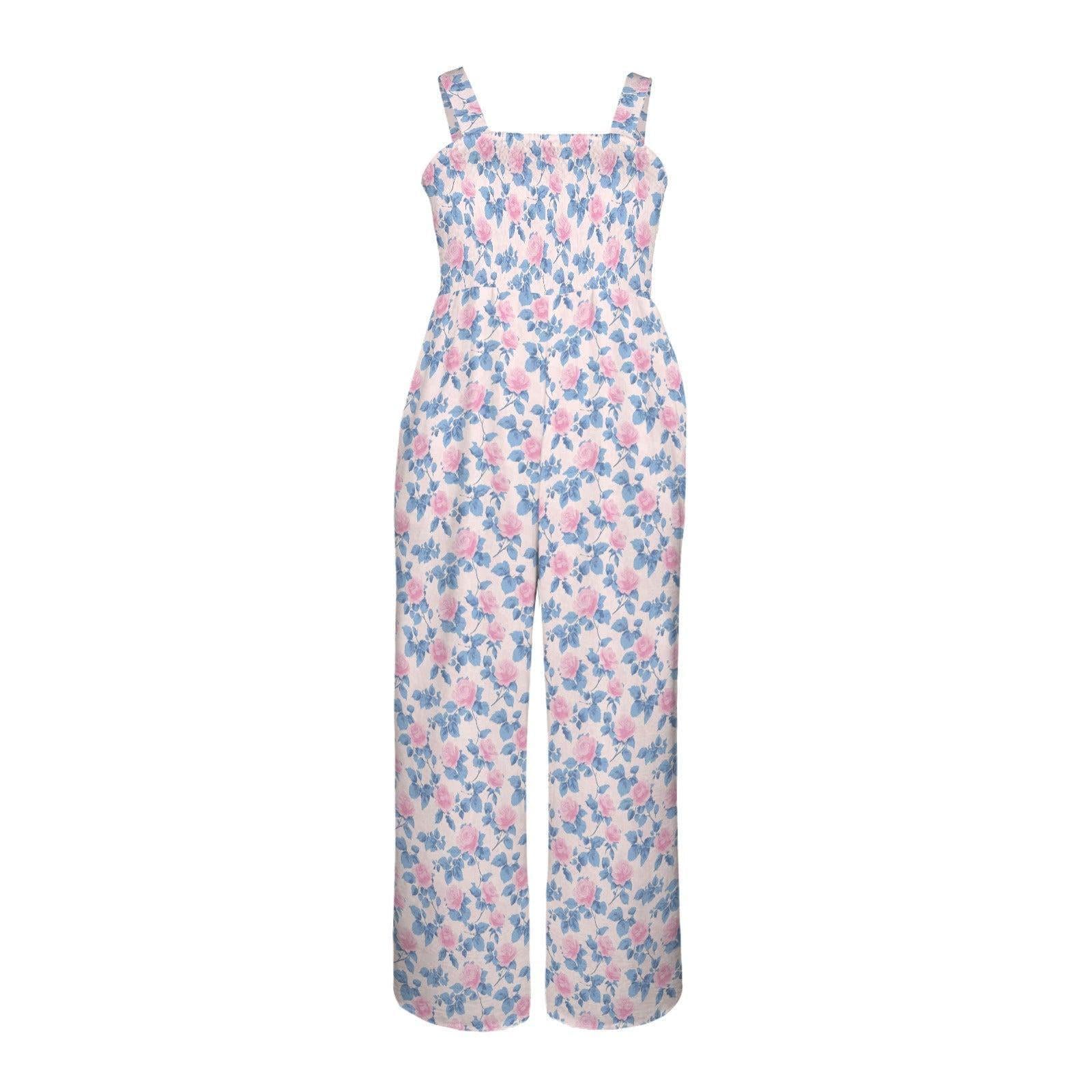 Tea Party Jumpsuit, Pastel Palazzo One Piece, Spring Wedding Guest Style