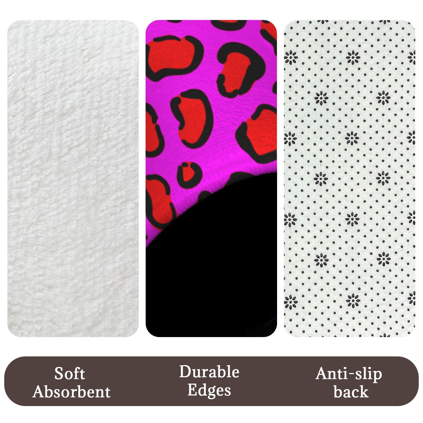 Hot pink leopard shower curtain, dopamine wild bathroom decor, bold animal print baddie aesthetic, y2k maximalist alt bath style, gift idea
