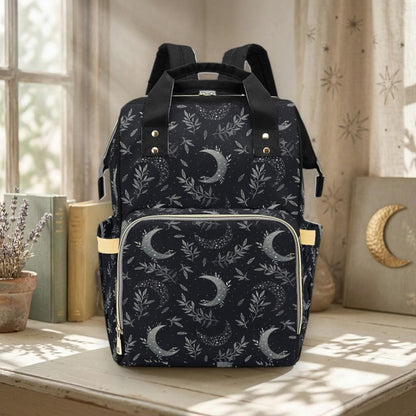 Pastel Witchy Diaper Backpack, Creepy Cute Goth Baby Bag, Spooky Mom Gear