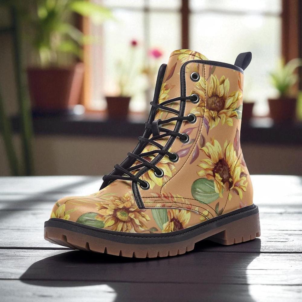 Sunflower Combat Boots for Fall