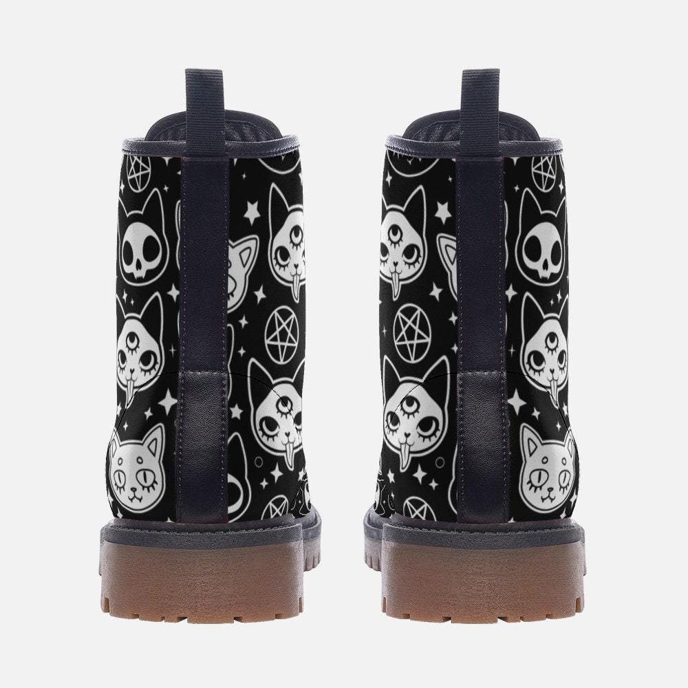Cat Lover Combat Boots