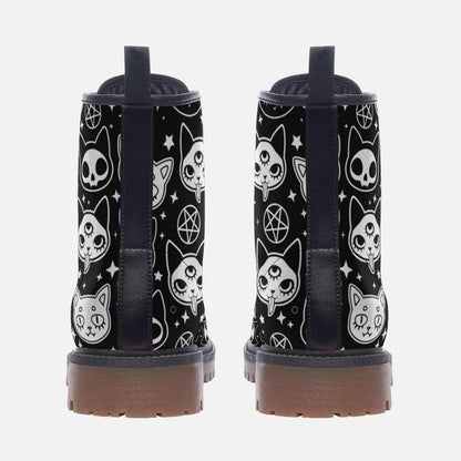 Cat Lover Combat Boots