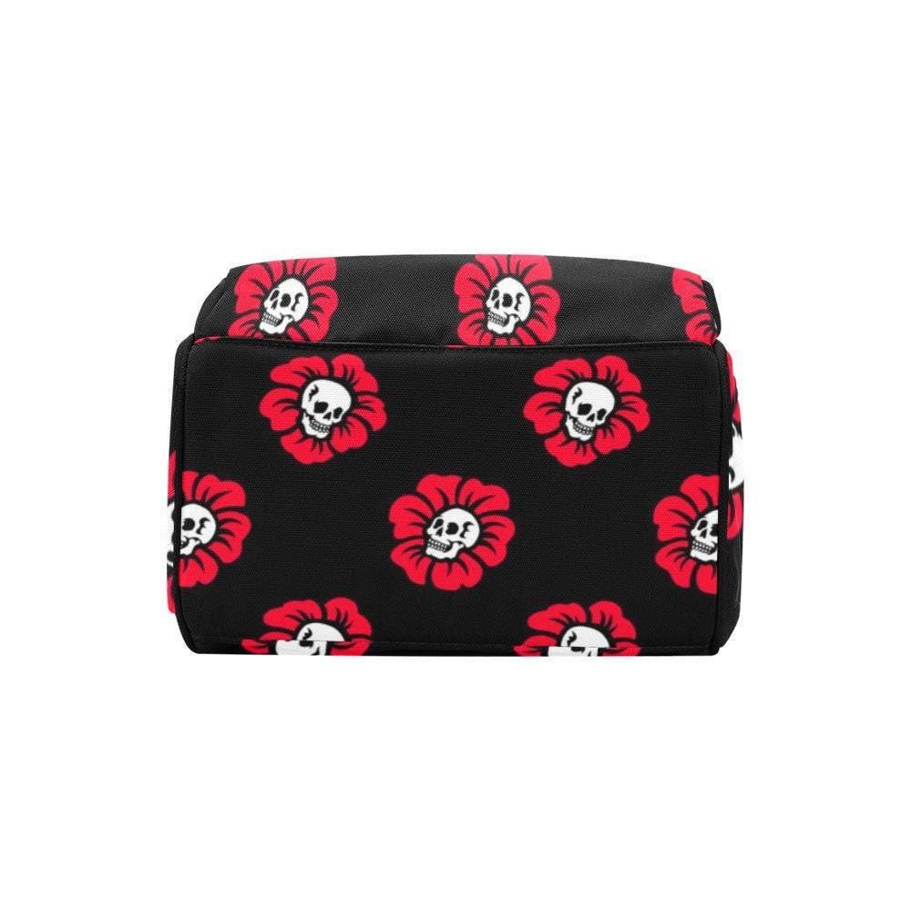 Skull Flower Diaper Backpack
