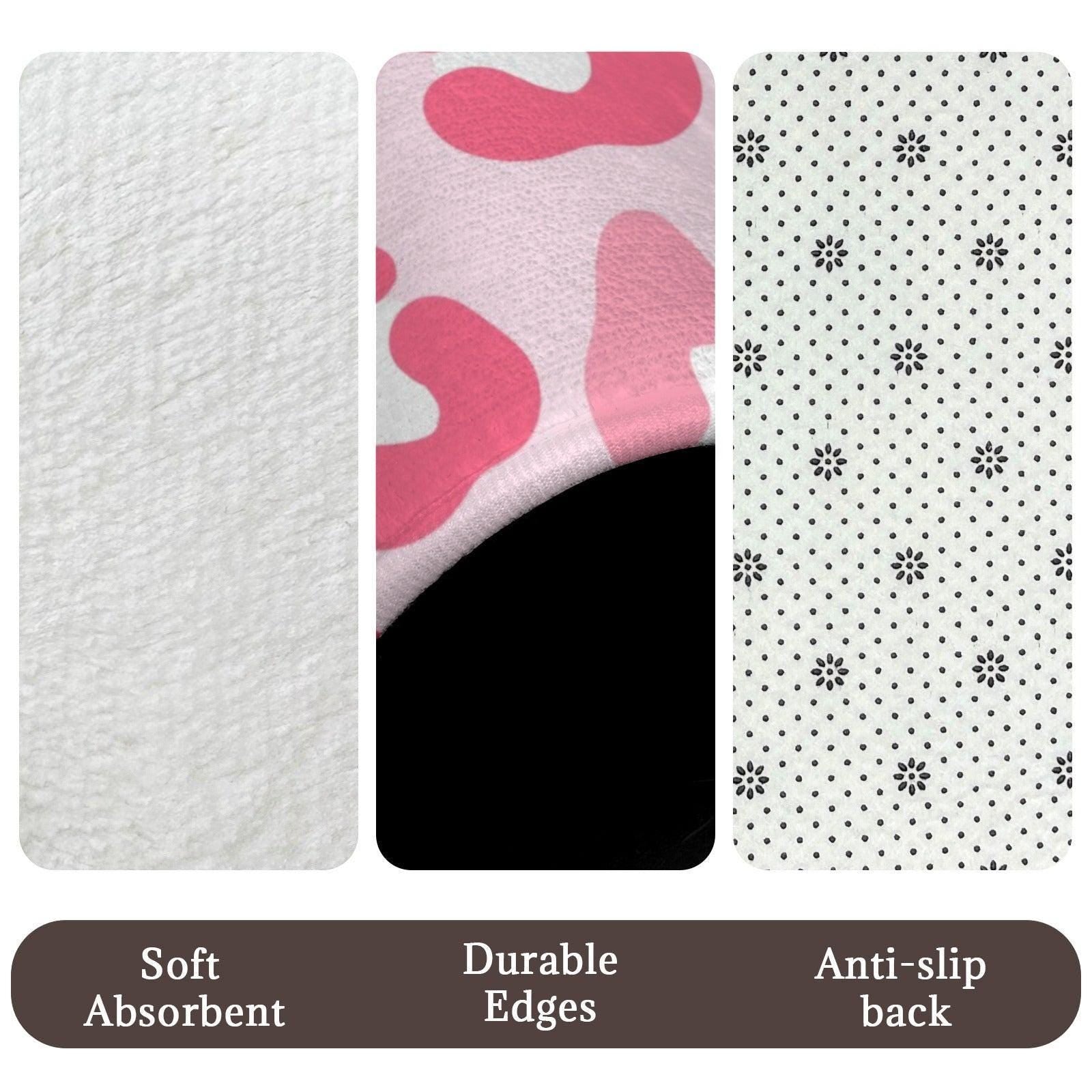 Pink Leopard Shower Curtain, Coquette Girly Animal Print Bath Decor