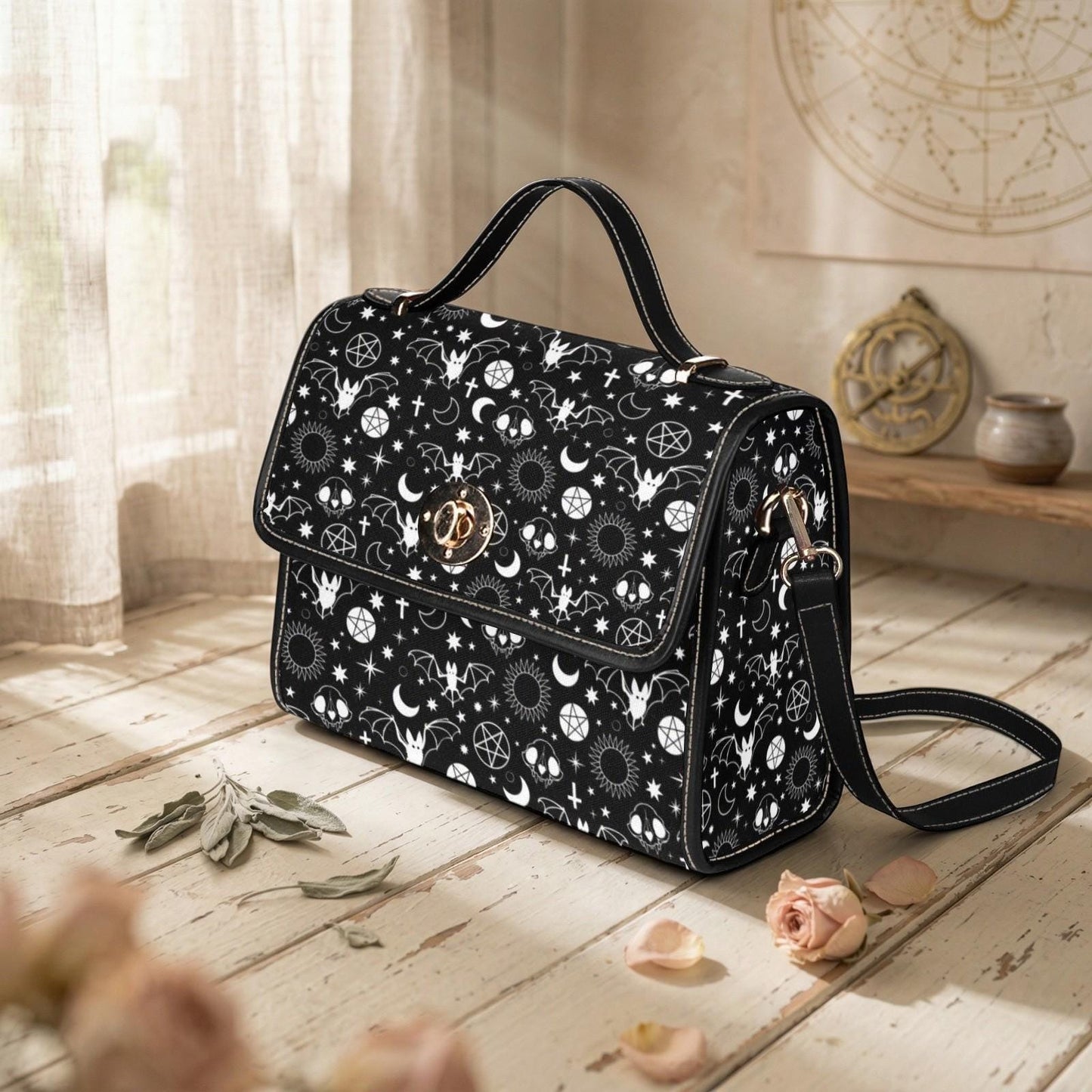Dark Satchel Bag