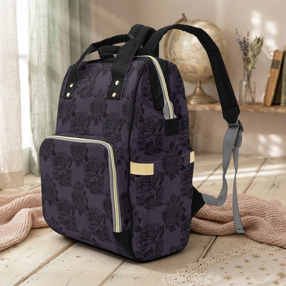 Rose Diaper Bag Backpack, Baby Travel Bag, Mom Backpack