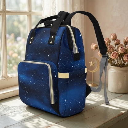 Diaper Bag Backpack, Starry Baby Travel Bag, Galaxy Mom Backpack