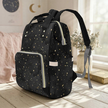 Celestial Diaper Bag Backpack, Star Baby Travel Pack, Unisex Parent Bag