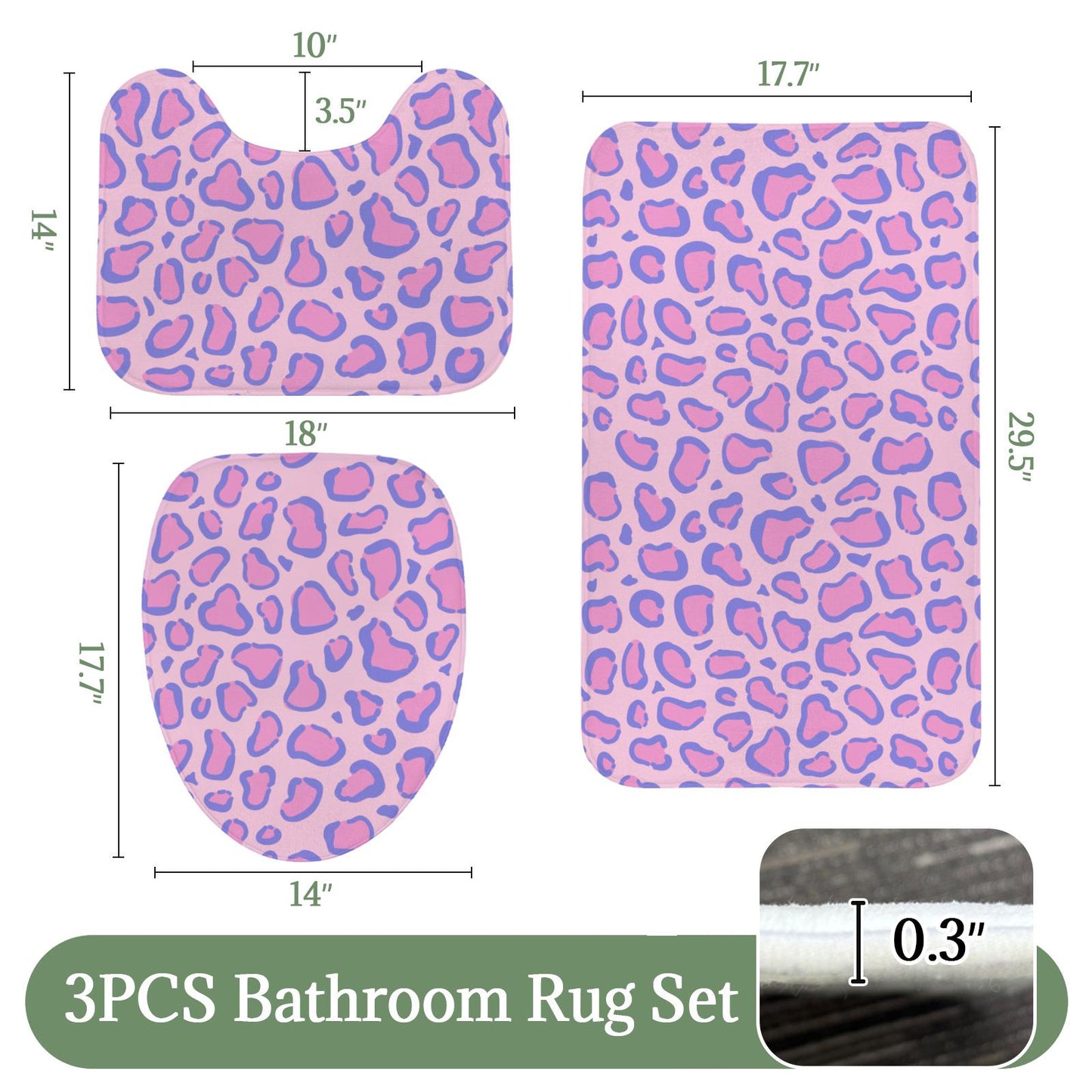 Pink Leopard Shower Curtain, Purple Cheetah Print Bathroom Decor, Funky Maximalist Bath