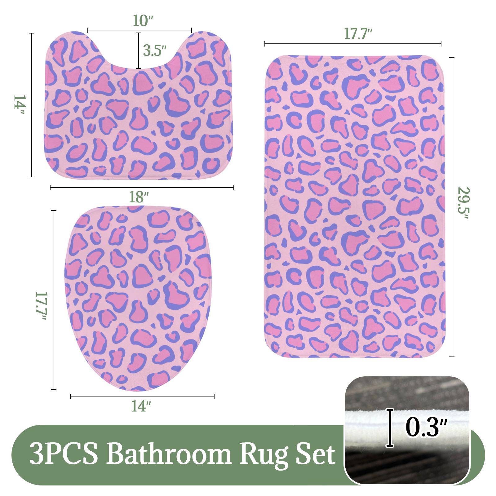 Pink Leopard Shower Curtain, Purple Cheetah Print Bathroom Decor, Funky Maximalist Bath