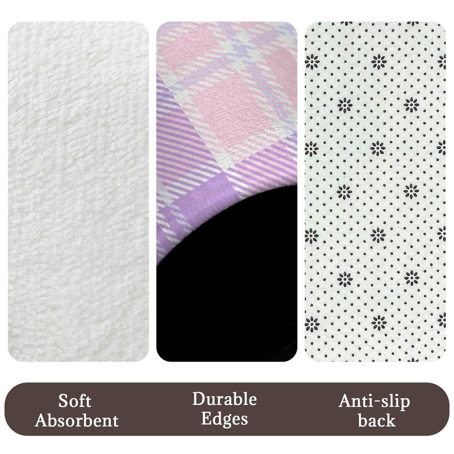 Pink Lavender Plaid Shower Curtain, Pastel Tartan Bathroom Decor, Preppy Coquette Bath Curtain