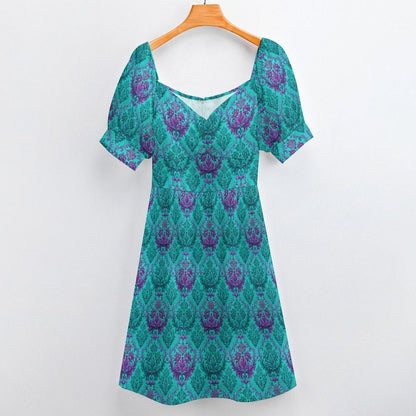 Teal Baroque Dress