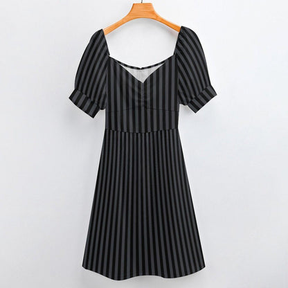 Black Striped Sundress