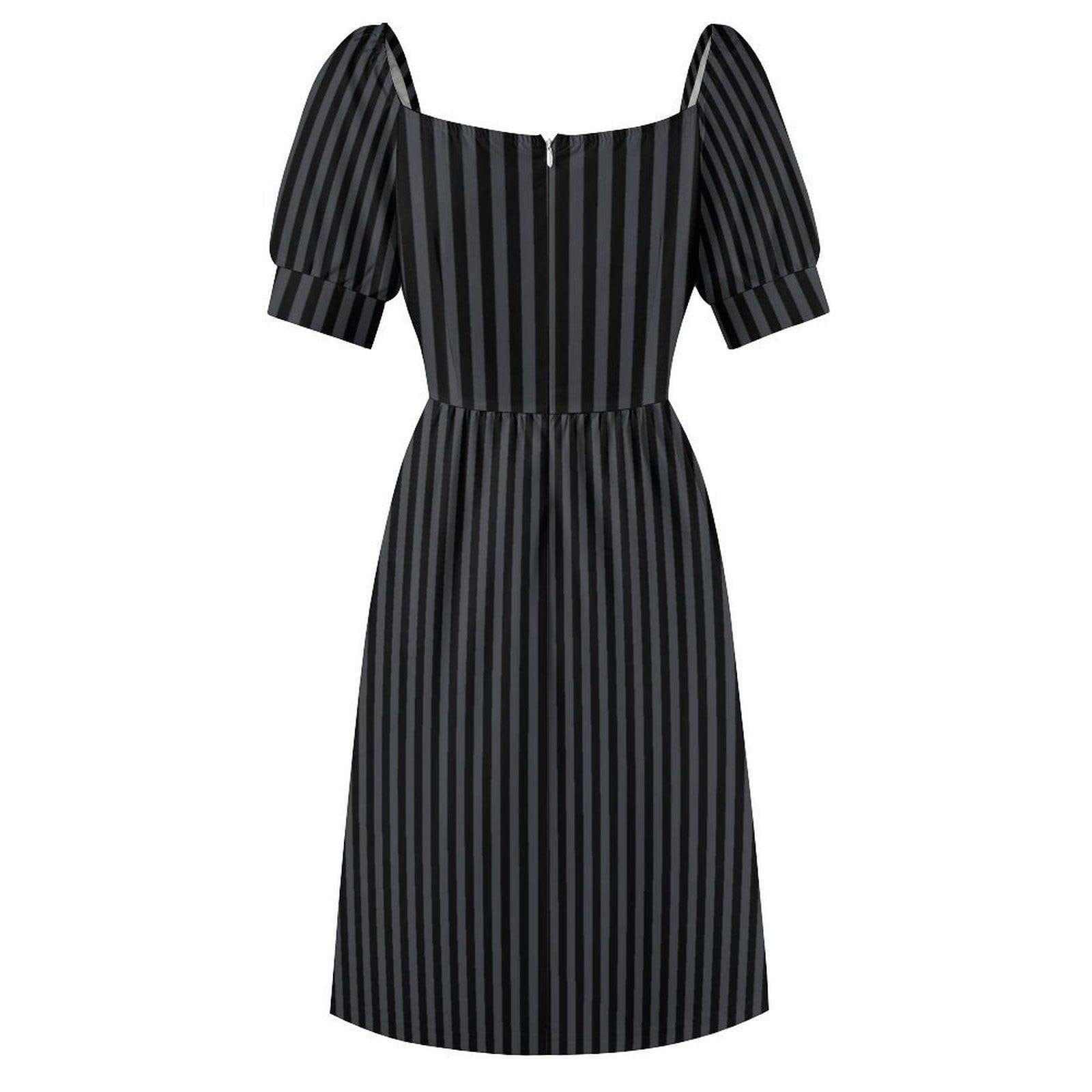 Black Striped Sundress