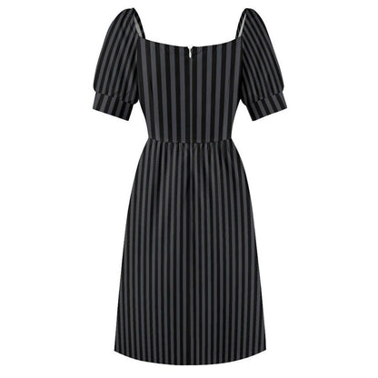 Black Striped Sundress