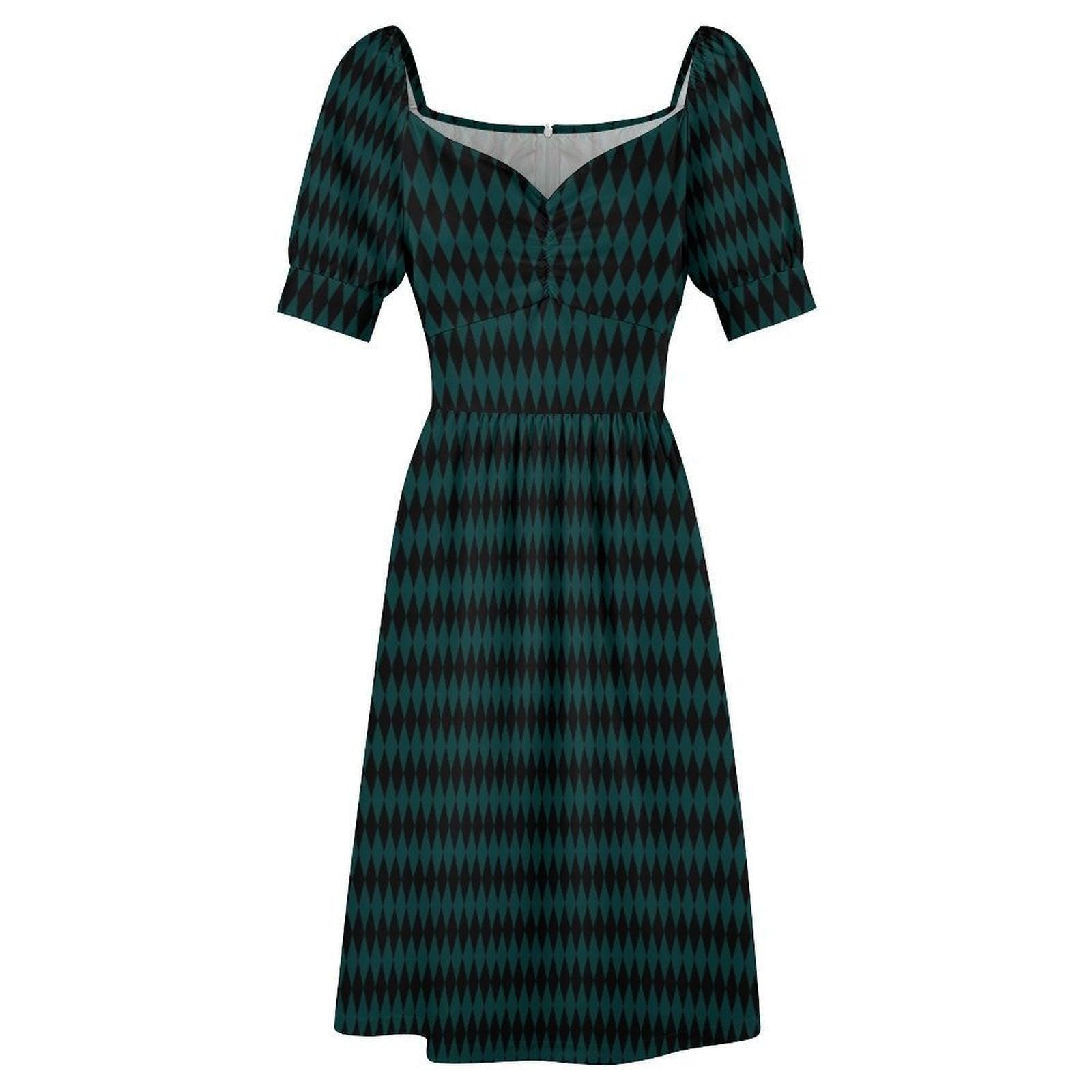 Teal Emerald Midi Dress