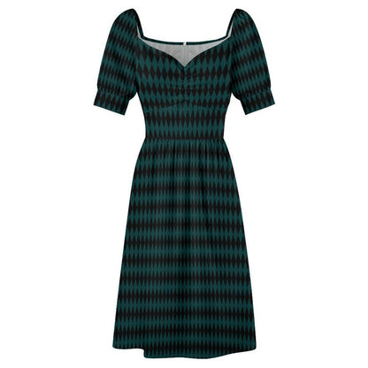 Teal Emerald Midi Dress