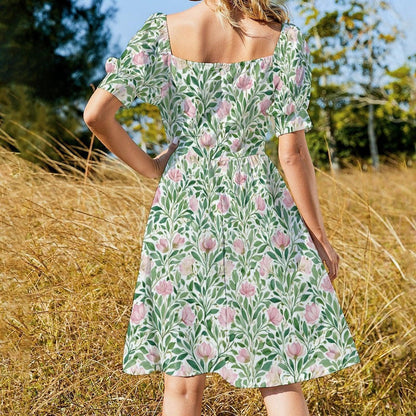 Pink Tulip Botanical Midi Dress