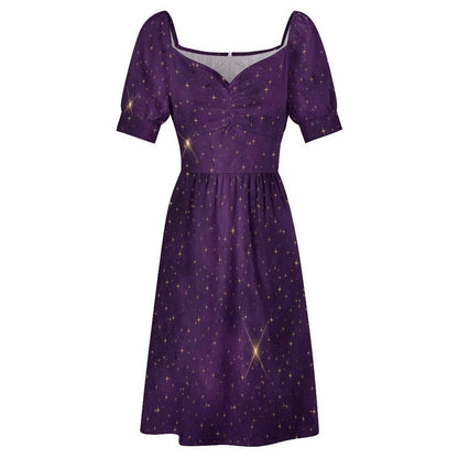 Midnight Argyle Pattern Dress