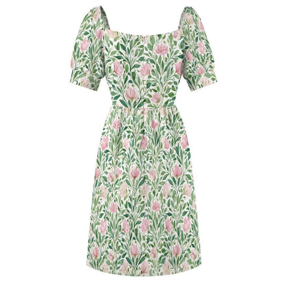 Pink Tulip Botanical Midi Dress