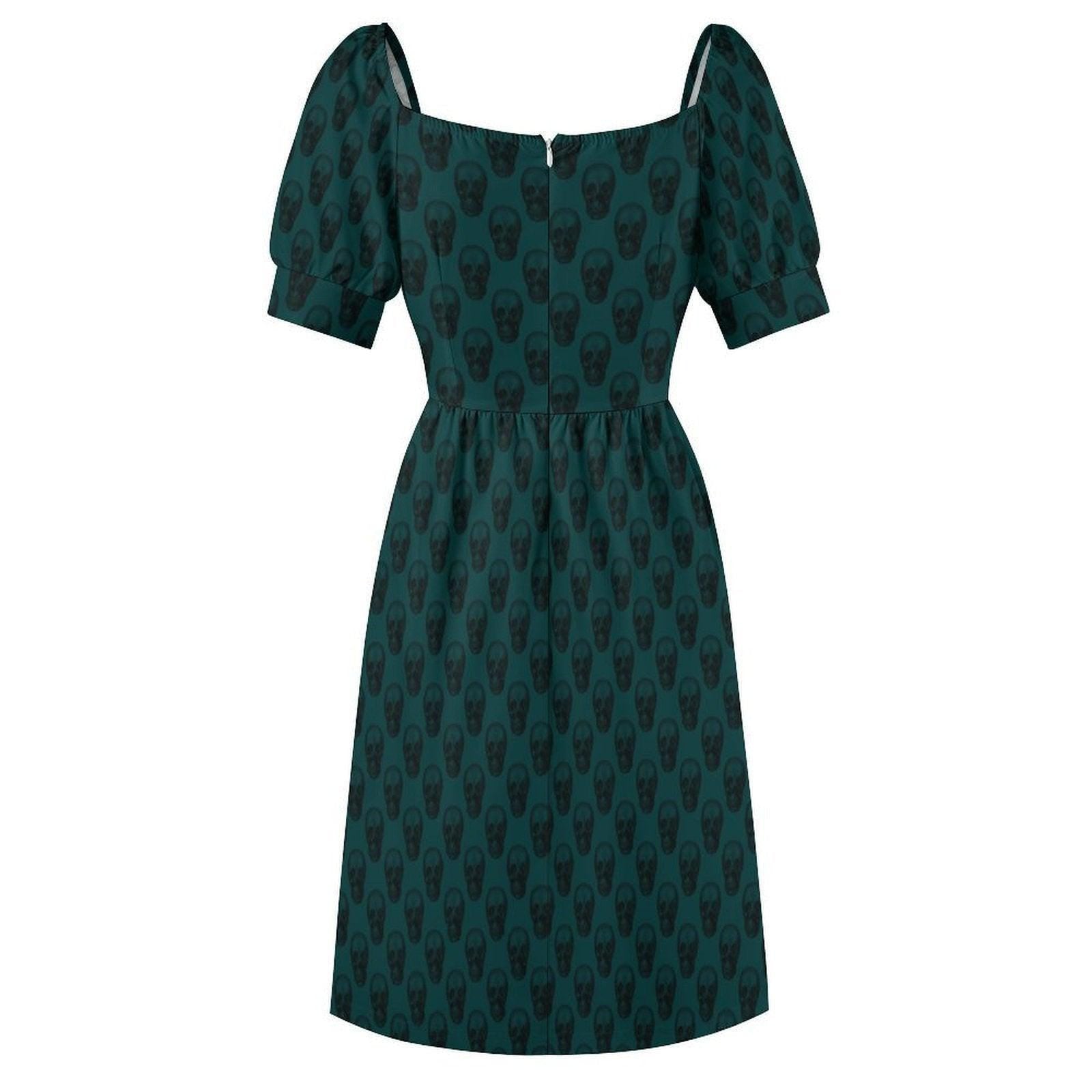 Skull Print Tea Dress