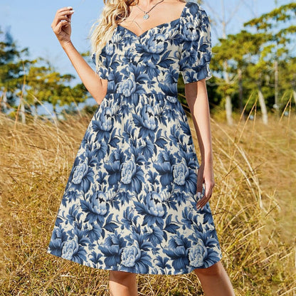 Blue Floral Sundress