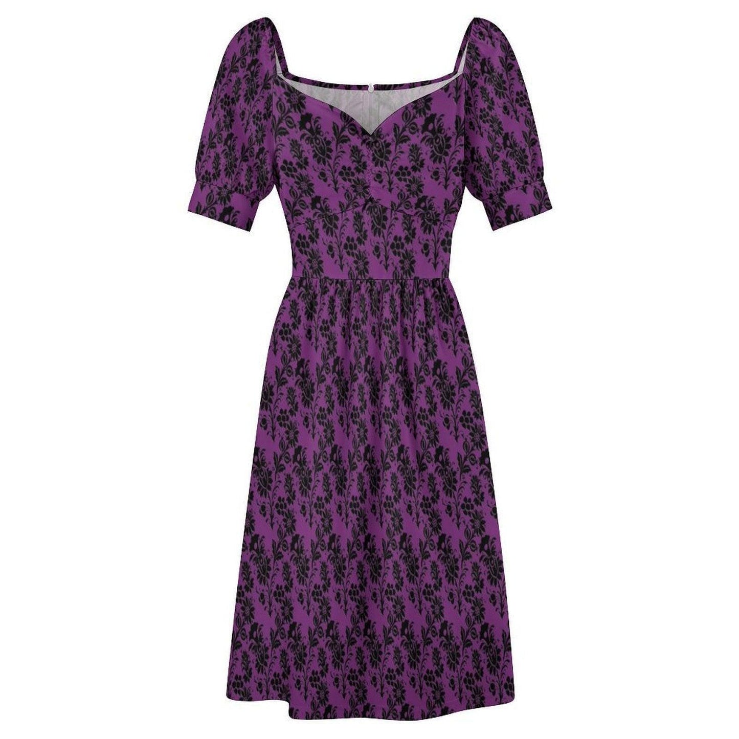 Purple Damask Dress