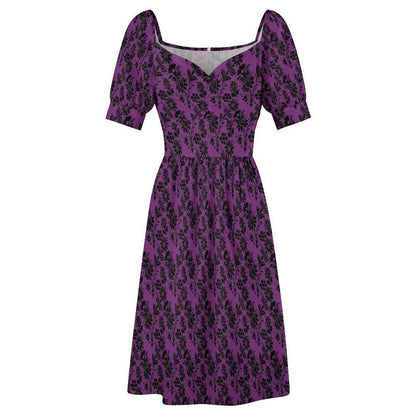 Purple Damask Dress