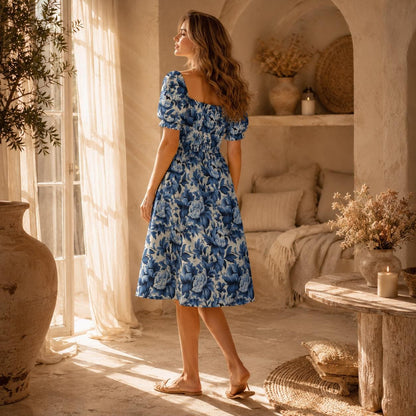 Blue Floral Sundress