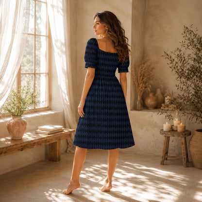 Harlequin Midi Dress