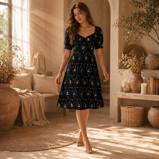 Black Swan Midi Dress