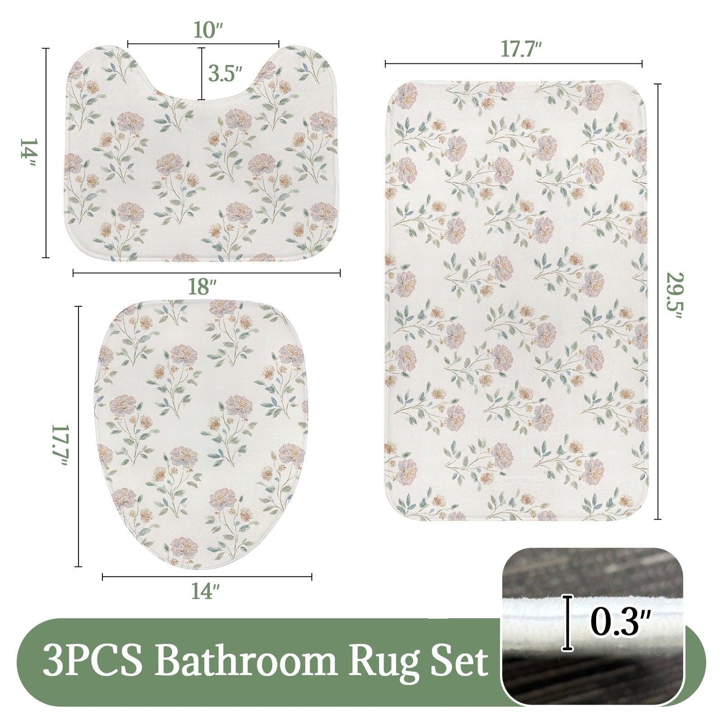 Neutral Floral Shower Curtain, Botanical Vine Bathroom Decor, Soft Romantic Bath Curtain