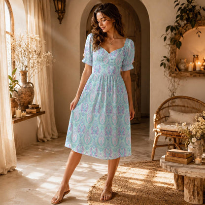 Puff Sleeve Babydoll Dress