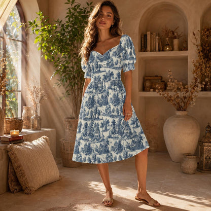 Victorian Cottagecore Midi Dress