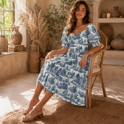 Victorian Cottagecore Midi Dress