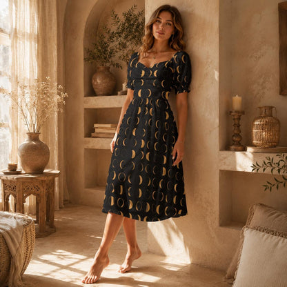 Moon Phase Midi Dress