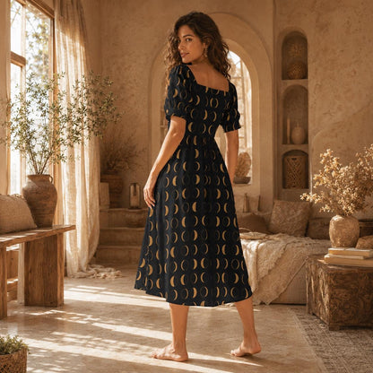 Moon Phase Midi Dress