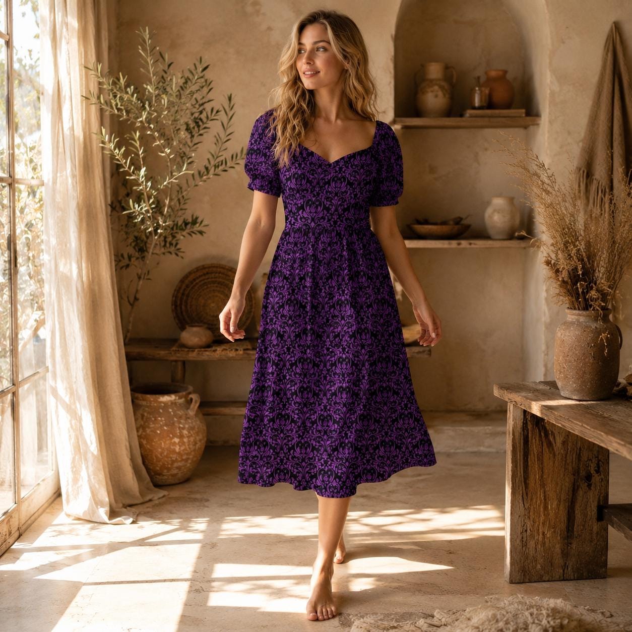 Purple Dark Dress