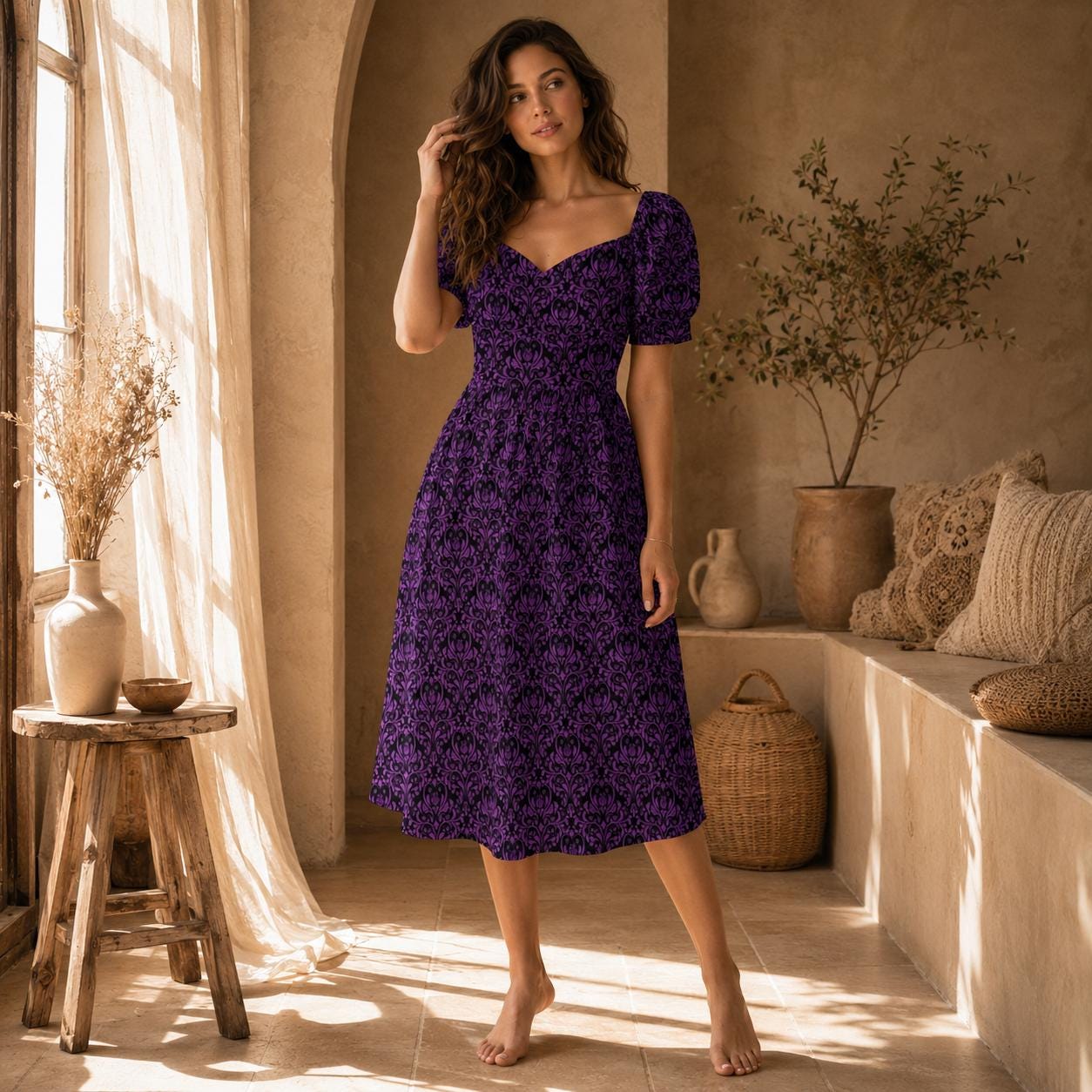 Purple Dark Dress
